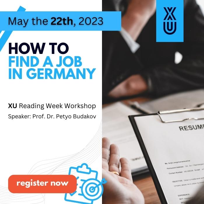Workshop How to find a Job in Germany